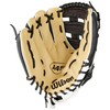 WILSON Guante de béisbol Unisex para Adolescentes, 11 Pulgadas, Beige/Negro,