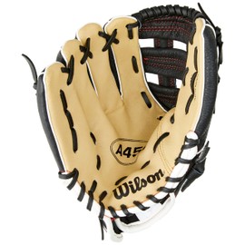 WILSON Guante de béisbol Unisex para Adolescentes, 11 Pulgadas, Beige/Negro, Talla 11 de EE. UU