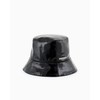 A|X Armani Exchange Women's Faux Leather Bucket Hat, Nero