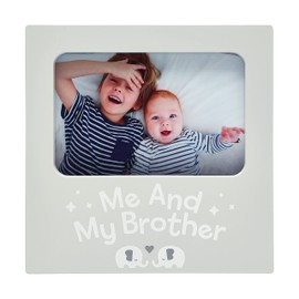 Kate & Milo Me and My Brother Frame, Baby Keepsake Frame, Sibling Picture Frame, Big Brother or Big Sister Gift, Elephants