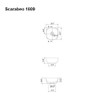Scarabeo 1809-No Hole Bathroom Sink, One Size, White