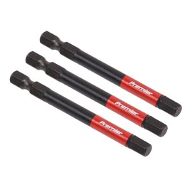 Sealey 3pc 75mm Hex 6mm Impact Power Tool Bit Set - AK8264