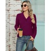 IECCP Ladies Jumpers V Neck Lightweight Long Sleeve Sweater Casual