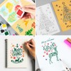 HLIWS 12 Pieces Reusable Christmas Painting Stencils,Plastic Drawing Painting Stencil,Drawing