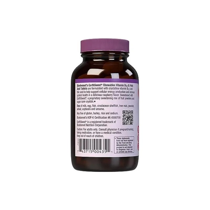 Bluebonnet Vitamina B12 1000mcg Y Ácido Fólico 400mcg