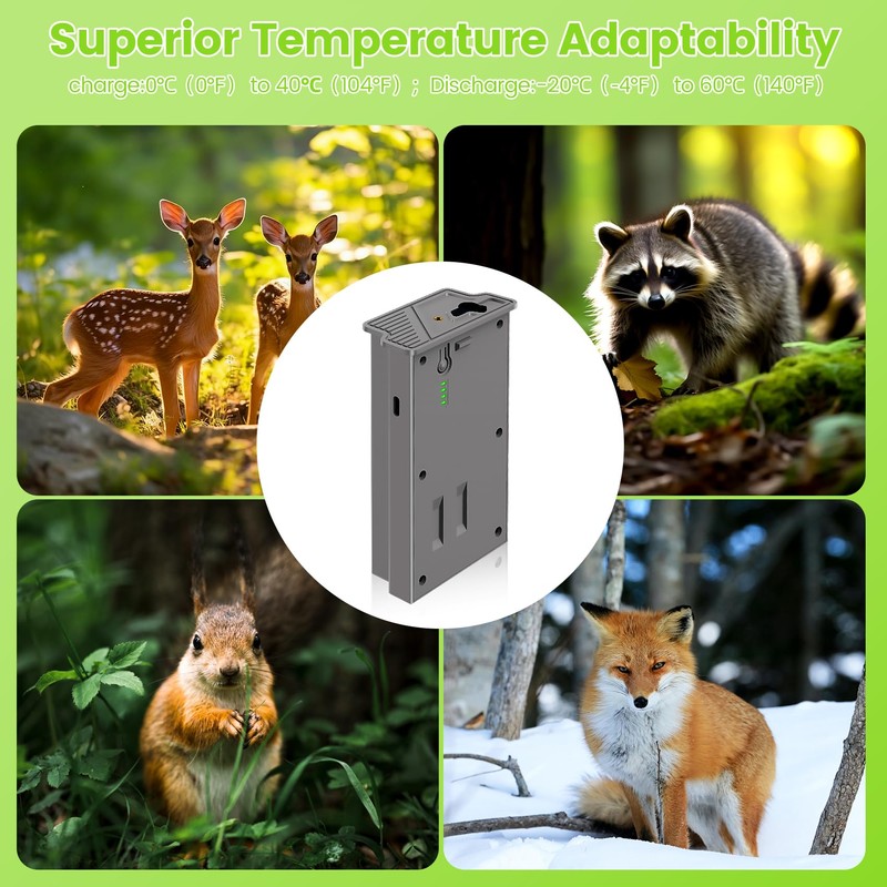 New Reveal Lipo Lithium Battery 5 Packs Rechargeable Hunting Camera