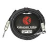 Kirlin Cable IP-202PR-20/BK - 20 pies - Cable de instrumento