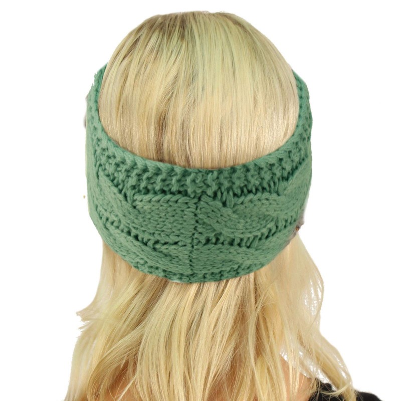 Winter CC Confetti Warm Fuzzy Fleece Lined Thick Knit Headband