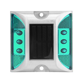 LED Solar Power Ground Marker Lights Waterproof Outdoor Driveway Road Highway Spike LampGreen
