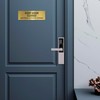 Keep Door Closed Bilingual Sign, Engraved, 3x9 Inches, Indoor/Outdoor Use,