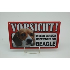 Beagle - Animal Warning Sign - Caution Animal Warning Sign 20 x 12 cm Dog Sign 4