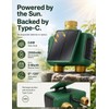 MOES Solar WiFi Hose Timer, 2-Zone Sprinkler Water Timer, Brass