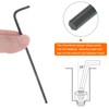 HARFINGTON 4pcs Ball End Hex Key Wrench 2.5mm L-Shape Extra