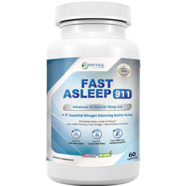 Fast Asleep 911 – Nighttime Routine Supplement with Melatonin &