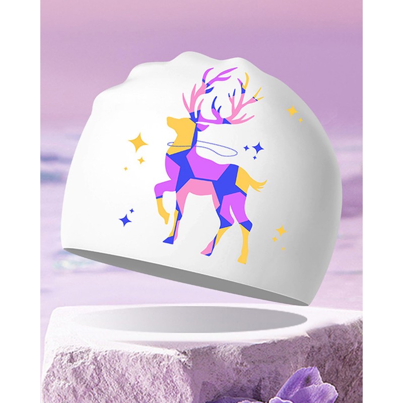 Swimming Cap for Women - Soft, Elastic, Non-Slip, Stylish, Comfortable