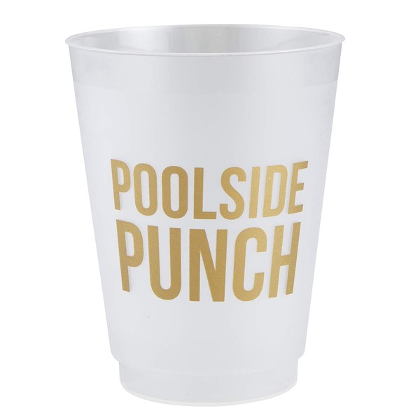 Santa Barbara Design Studio SIPS Drinkware 16-Ounce Frosted Plastic Cups,