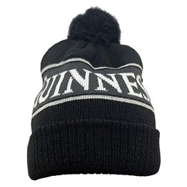 Guinness Black Bobble Hat for Men 100% Acrylic