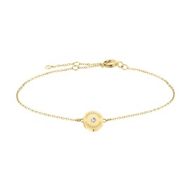 Liebeskind Women’s Stainless Steel Bracelet with Pendant, 19 cm, None, gold