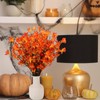 Ovveroche 24 Pcs Fall Forsythia Floral Picks with Pumpkins and