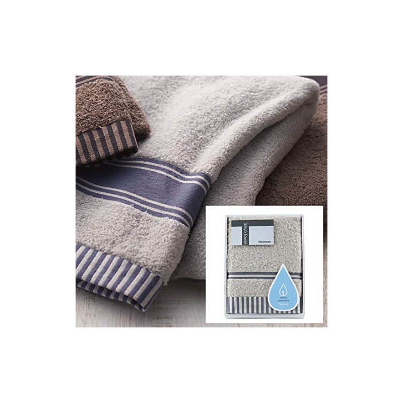 Hotman 1 Second Towel, Face Towel, Gray, Wrapped (hmtt0002G)