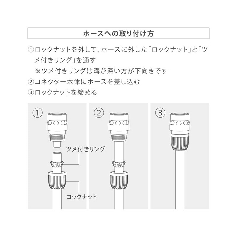 Takagi G124FJ Hose Joint Connector L Thick Hose