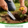 2 Pack Garden Weeding Tool, Stainless Steel Hand Weeder &