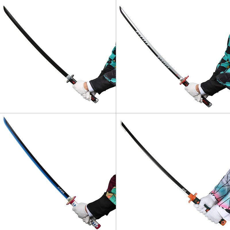 Anime Katana 104cm/41in Tanjiro Zenitsu Kyoujurou Samurai Swords Original Texture