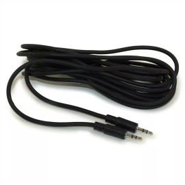 My Cable Mart 10ft 2.5mm Mini Stereo TRS Plug Male/Male Cable  Black