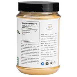 bixa BOTANICAL Bixa Botanical Greater Galangal Root Powder | Kulinjan/Alpinia Galanga | 200 Grams / 7 OZ | Ayurvedic Herbal Supplement | Gluten Free, Non-GMO, Steam Treated, Vegan, 100% Pure.