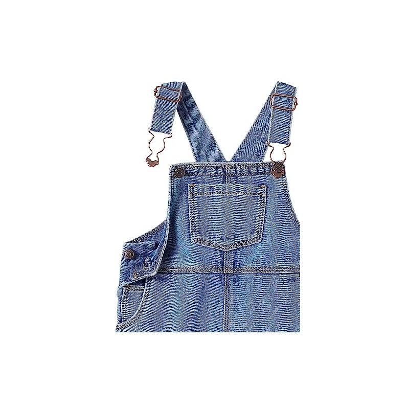 Vertbaudet Boys Baby Denim Dungarees, blue, 74