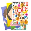 24 Pcs Make-a-Face Sticker Sheets, Funny Friends 5" x 7"