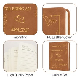 OZOSHINE Teacher Gifts for Women Thank You Teacher Notebook Appreciation Journal Notebook Retirement Gifts Graduation End of Year Leaving Presents Inspirational Gift for Nursery Women Men Her Him