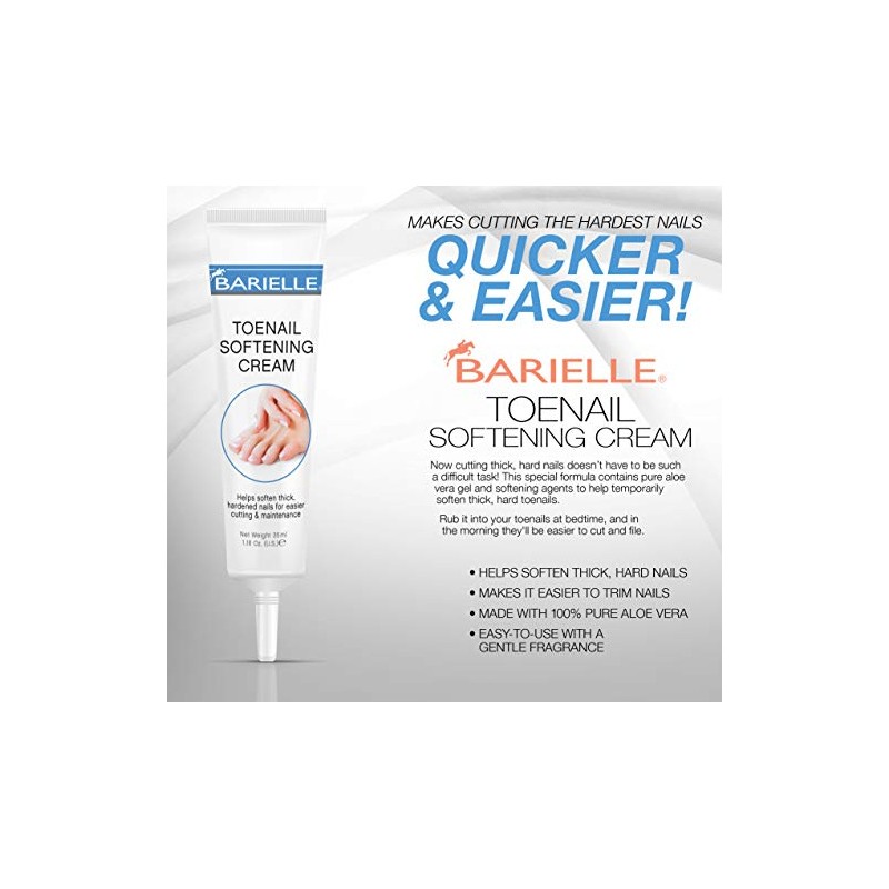 BARIELLE Crema Suavizante Para Uñas De Los Pies, 1.18 Oz.