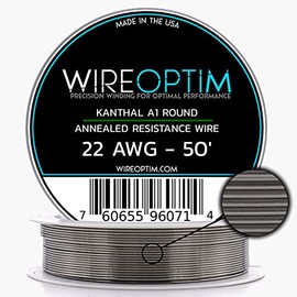 WIREOPTIM Kanthal A1 Resistance Wire 22 AWG - 50 Feet