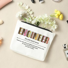 Engineer Definition, Engineer Gifts, Makeup Bag Cosmetic Bag for Engineer Student, Engineering Gift, Engineer Accessories Stuff, Birthday Graduation Gifts for Women Female Her Boss Coworker Friend