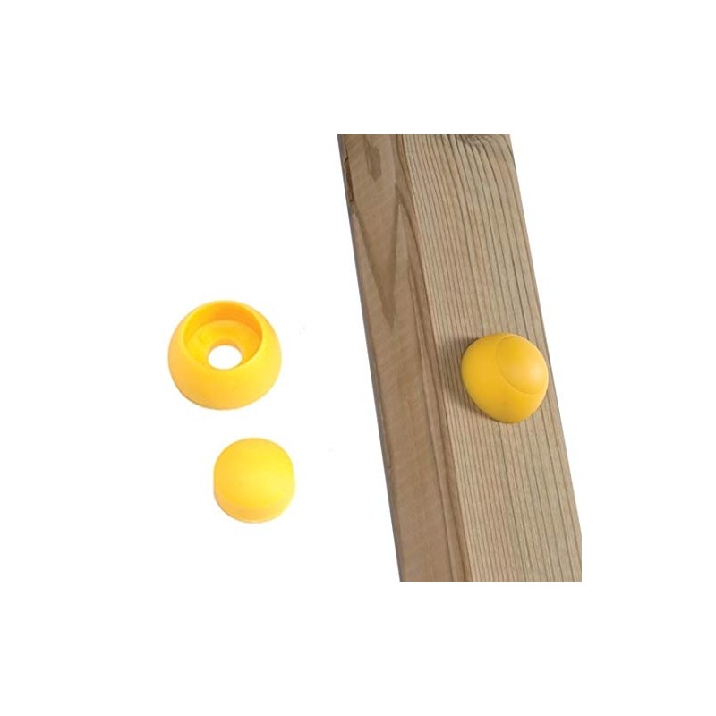 Pack of 20 Yellow Screw Covers for Play Tower Swing