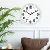 Wall Clock Silent Non-Ticking Modern Clock Battery Operated 8 Inch