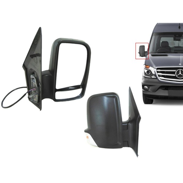Texaseparts For 2006-2018 Sprinter Van Right Side Rear View Mirror