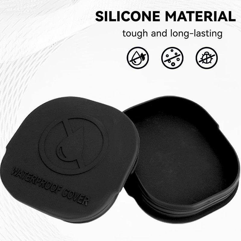 JERBOR 2pcs Silicone Car Frame Tube Hole Plugs Fit for