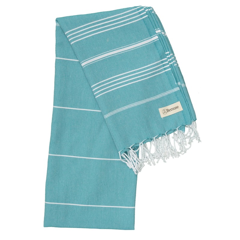 Bersuse 100% Cotton - Anatolia Peshtemal Hamam Towel - Aqua