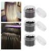 3 Bottles 3.0mm Silicone Micro Links Rings Beads Small Comfortable