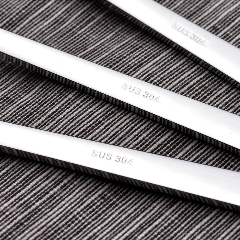 Serlife 2 in 1 Spoons Forks 3 Packs Stainless Steel