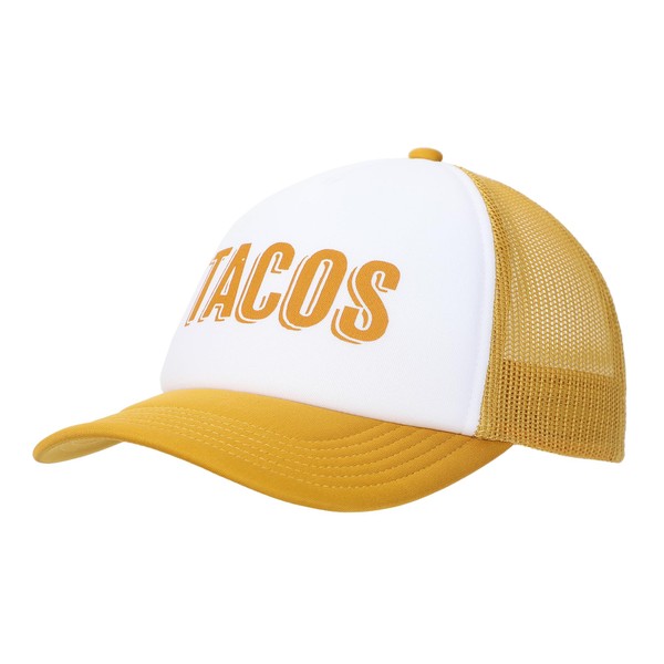 Bioworld Tacos White & Mustard Foam Trucker Hat