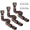 plusgutter Rain Gutter Downspout Extensions, Flexible Downspout Extender for Rain