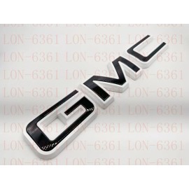 Auto GMC 2021-2024 GMC YUKON YUKON XL Rear Tailgate Black White OVERLAY Emblem
