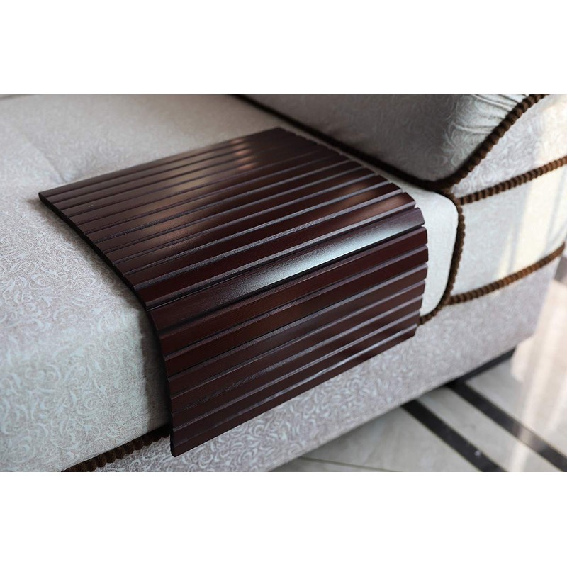 GEHE Sofa Arm Tray Table Flexible/Foldable Couch Arm Tray Armrest