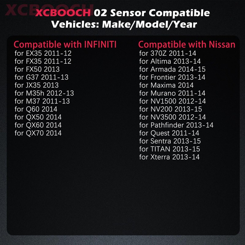 XCBOOCH Automotive Replacement Oxygen O2 Sensor 234-9135 Set of 2,