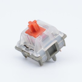 GATERON Pro Ultra Glory Yellow Glory Red Linear Switch 5 pin Hotswap RGB Factory Pre-lubed for Mechanical Gaming Keyboard (Glory Red)