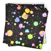 100 Glow Cocktail Napkins Neon Beverage Disposable Paper Colorful Party