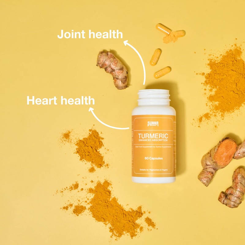 Sunna Supplements Turmeric 60's (150ml White)